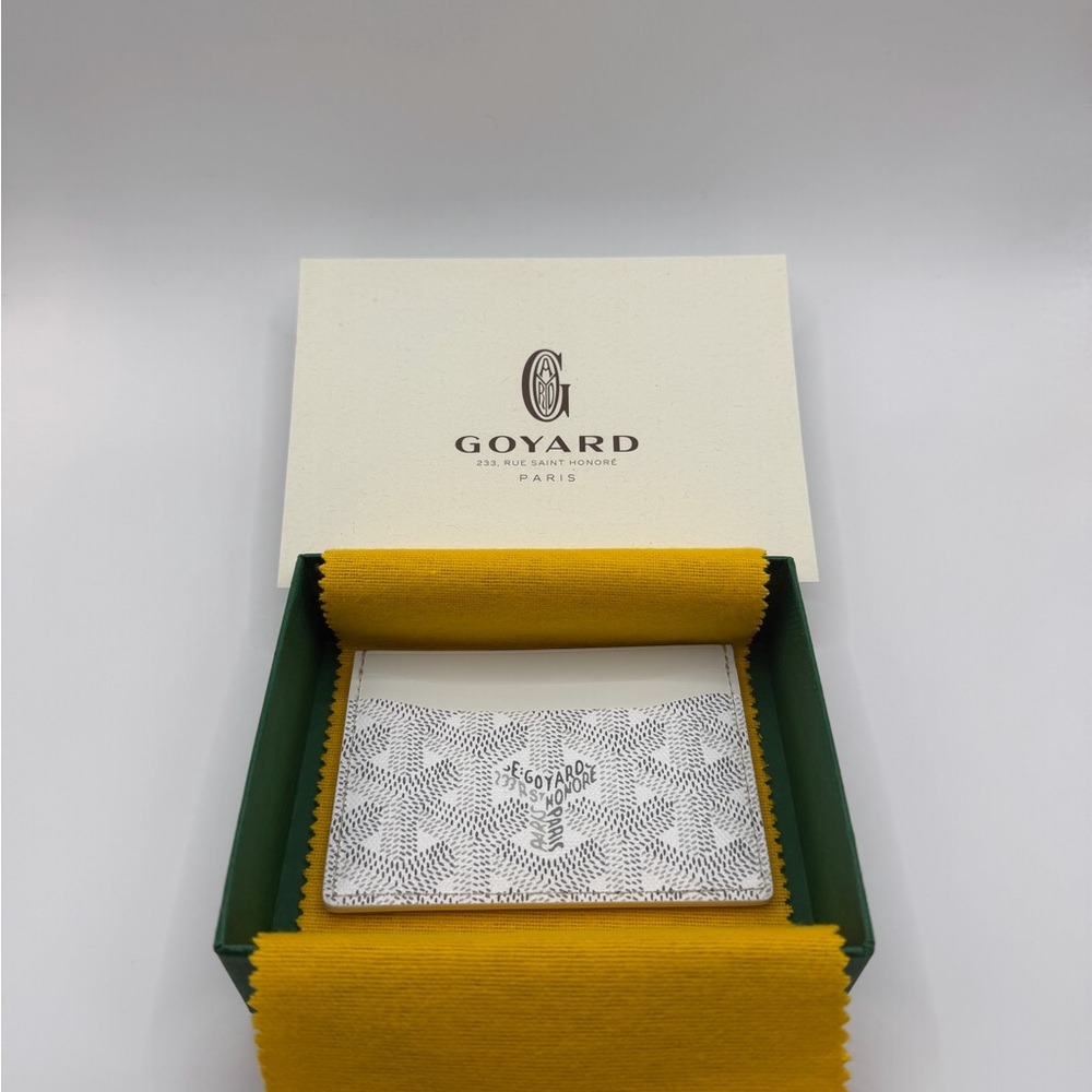 Goyard Saint Sulpice Cardholder Grey/White